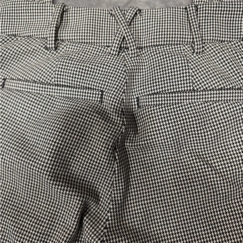 ~Anthropologie Black/White Houndstooth Trousers